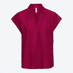 Damen-Bluse mit 3D-Stickerei