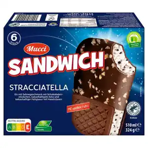 MUCCI Eis-Sandwich Stracciatella 510 ml