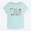 Bild 1 von Kinder-Mädchen-T-Shirt mit Rundhalsausschnitt
