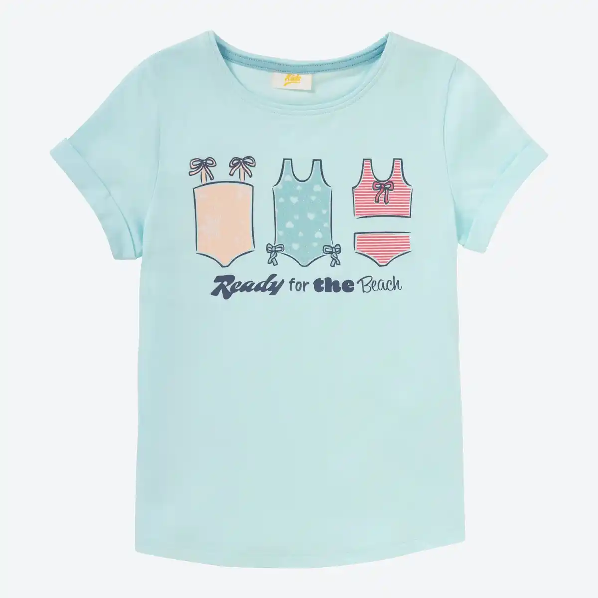 Bild 1 von Kinder-Mädchen-T-Shirt mit Rundhalsausschnitt