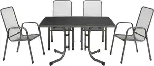 MFG Garten-Essgruppe Boulevard 4 Personen Metall anthrazit