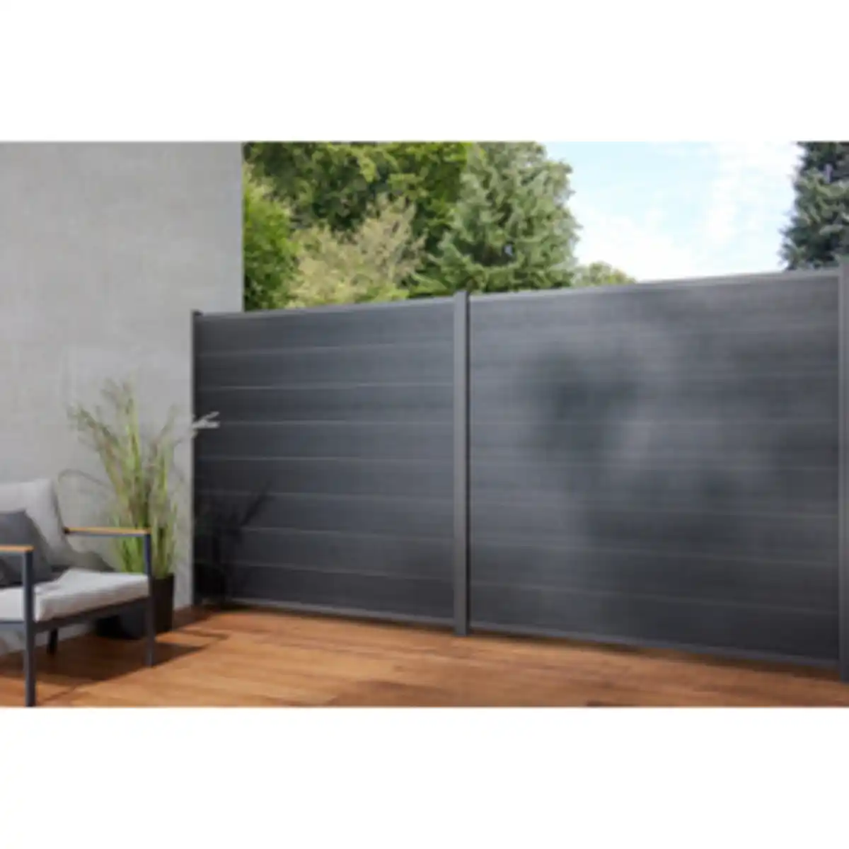 Bild 2 von Mr. GARDENER Steckzaunsystem »Donatus«, 180x180 cm (BxH), WPC, anthrazit