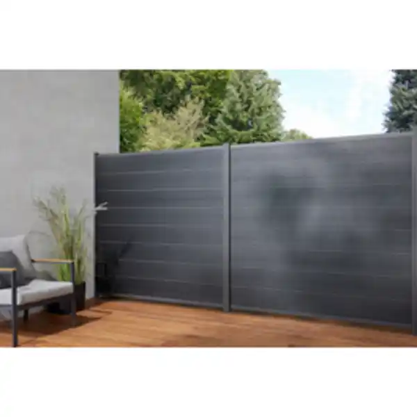 Bild 2 von Mr. GARDENER Steckzaunsystem »Donatus«, 180x180 cm (BxH), WPC, anthrazit