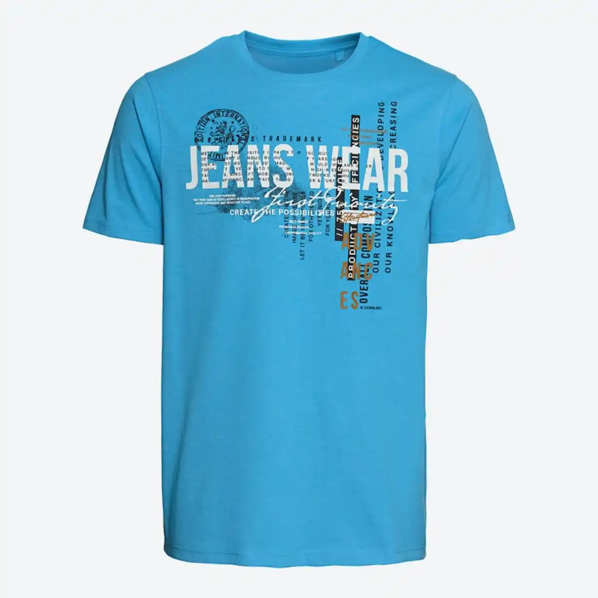 Bild 2 von Herren-T-Shirt mit Rundhalsausschnitt