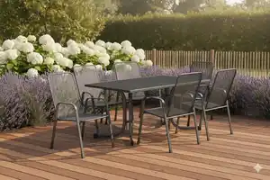 MFG Garten-Essgruppe Boulevard 6 Personen Metall anthrazit