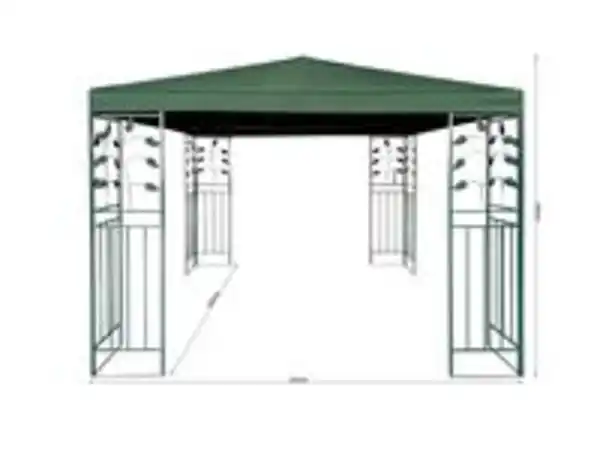 Bild 3 von Gartenpavillon, aus Polyester ca. 300 x 300 x 260 cm – Grün
