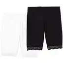 Bild 1 von UP2FASHION BASICS Damen Radler-Leggings 2er-Pack, Schwarz/Weiß, S 36/38