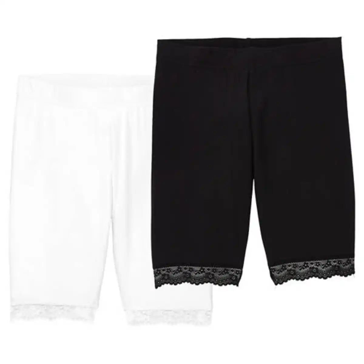 Bild 1 von UP2FASHION BASICS Damen Radler-Leggings 2er-Pack, Schwarz/Weiß, S 36/38