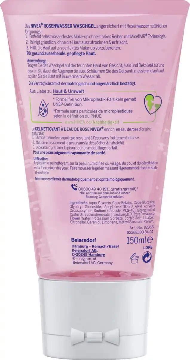 Bild 2 von NIVEA Rosenwasser Waschgel, 150 ml