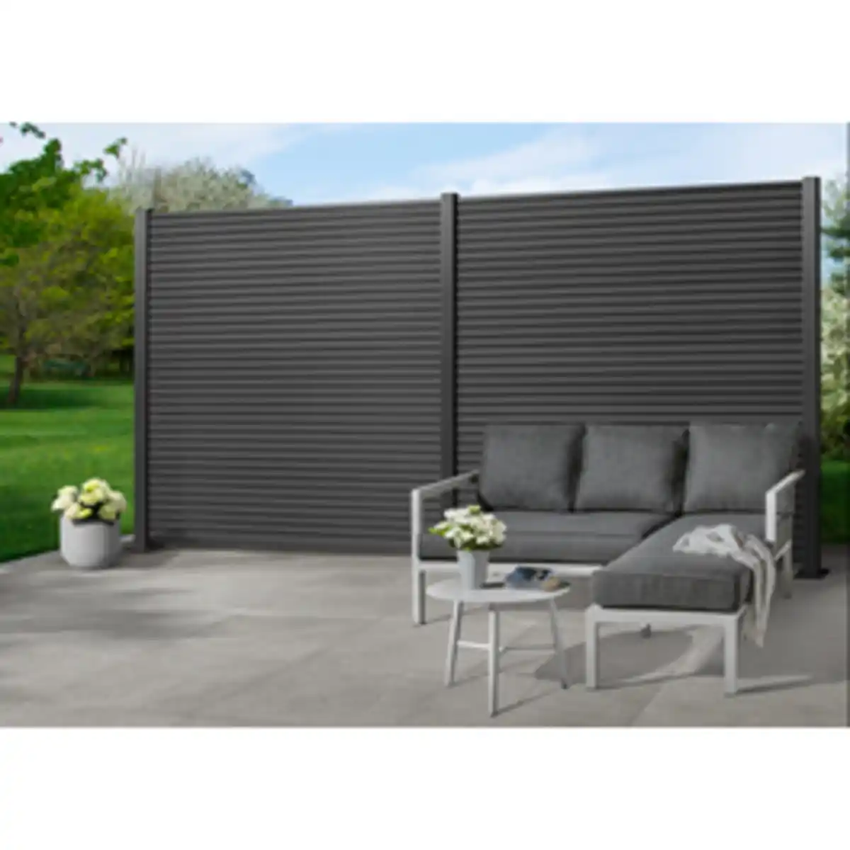 Bild 2 von Mr. GARDENER Steckzaunsystem »Turino«, BxH: 179 x 90 cm, 6er-Set, Rhombusoptik, anthrazit