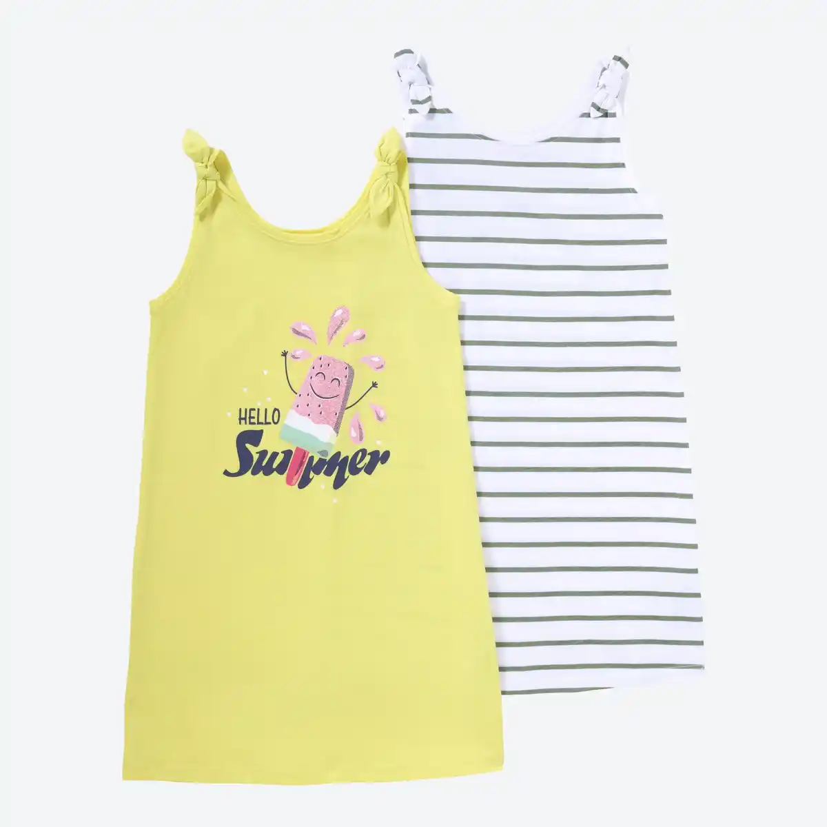 Bild 1 von Kinder-Mädchen-Kleid aus Baumwolle, 2er-Pack