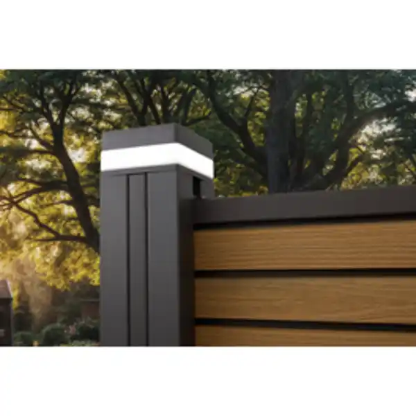 Bild 2 von Mr. GARDENER Led-Pfostenleuchte, BxT: 8,8 x 8,8 cm, festverdrahtet, für Flexi-Fence-Zaunsystem