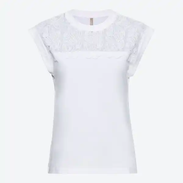Bild 2 von Damen-T-Shirt mit Spitze
