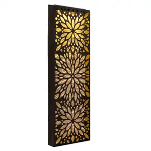 LED-Solar-Wandbild, ca. 20 x 5 x 61 cm - Blume