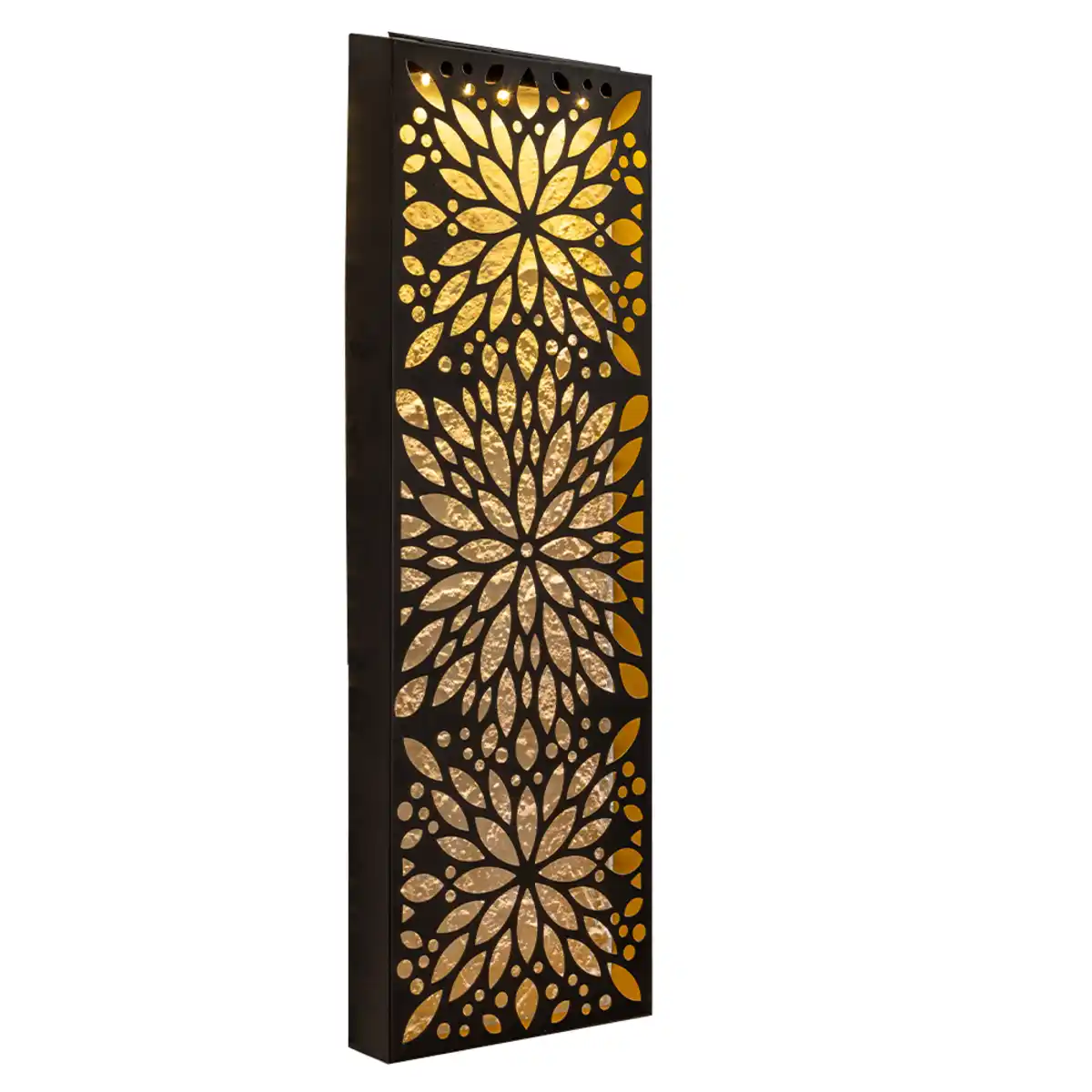 Bild 1 von LED-Solar-Wandbild, ca. 20 x 5 x 61 cm - Blume