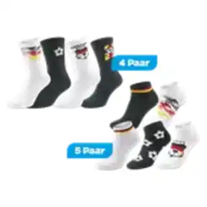 4 Paar Tennis- oder 5 Paar Sneakersocken
