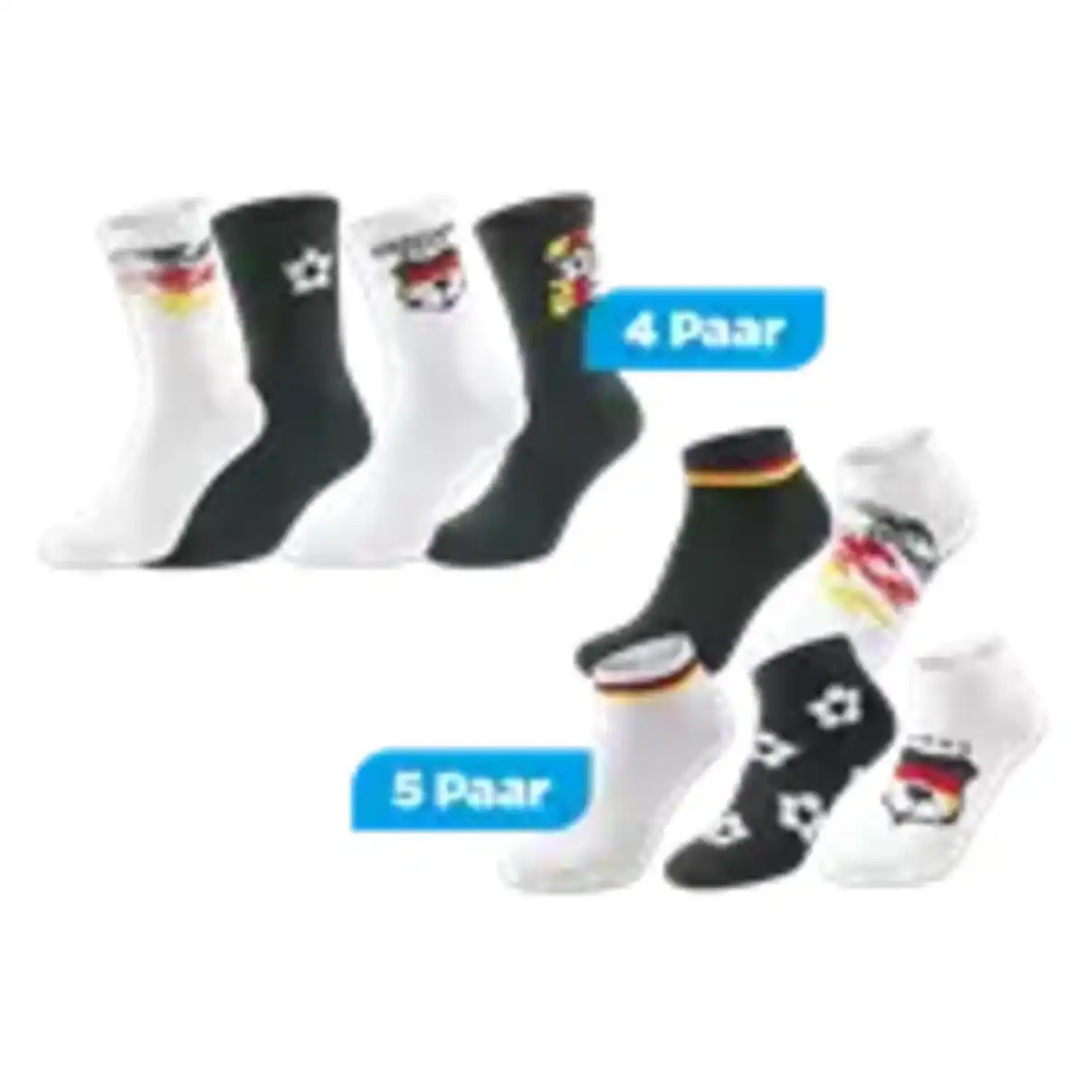 Bild 1 von 4 Paar Tennis- oder 5 Paar Sneakersocken