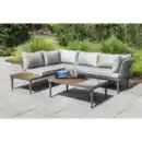 Bild 2 von 11tlg. Ecklounge mit Tisch aus FSC-zertifiziertem Akazienholz