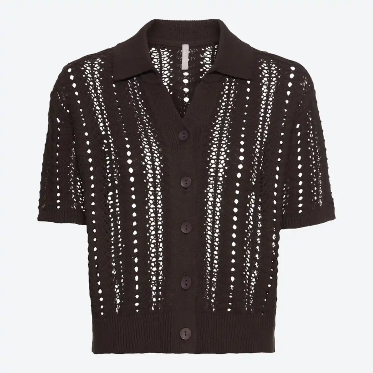 Bild 2 von Damen-Poloshirt in Ajour-Strick