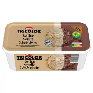 MUCCI Eisschale Tricolor 1 l, Cafe-Vanille-Schoko