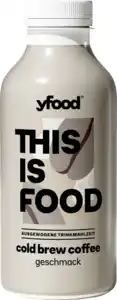 YFood Trinkmahlzeit Cold Brew Coffee, 500 ml