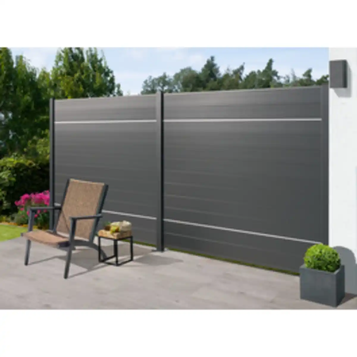 Bild 3 von Mr. GARDENER Steckzaunsystem »Turino«, BxH: 179 x 90 cm, 6er-Set, Aluminium, anthrazit