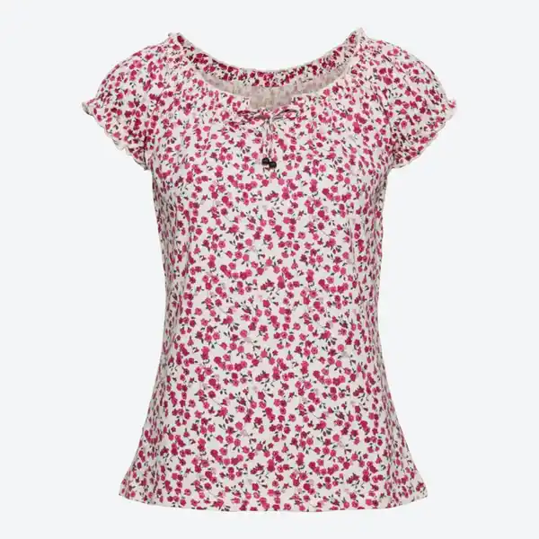 Bild 2 von Damen-T-Shirt mit Carmen-Ausschnitt
