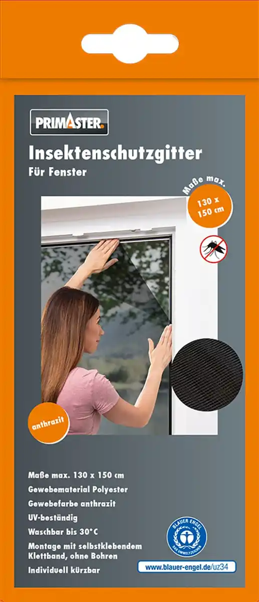 Bild 1 von Primaster Fliegengitter 130 x 150 cm anthrazit kürzbar