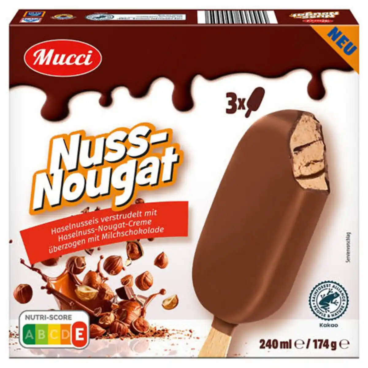 Bild 1 von MUCCI Nut Nougat Sticks 240 ml, Nuss-Nougat