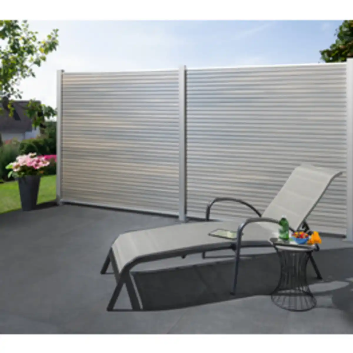 Bild 2 von Mr. GARDENER Steckzaunsystem »Turino«, BxH: 179 x 90 cm, 6er-Set, Rhombusoptik, silberfarben