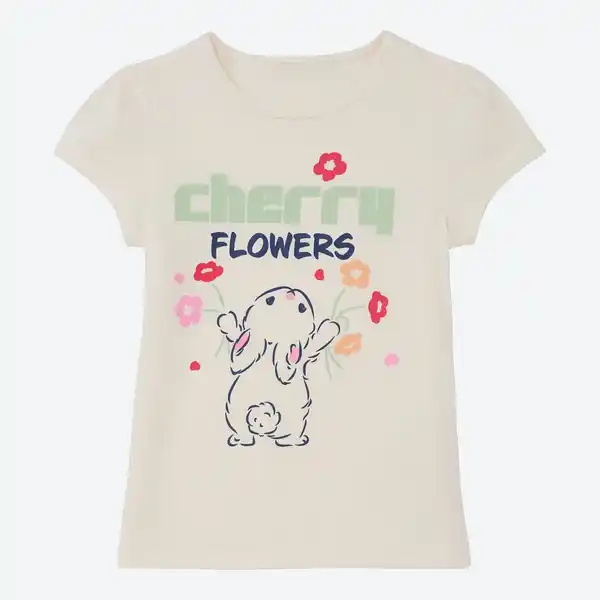 Bild 3 von Kinder-Mädchen-T-Shirt mit Frontaufdruck