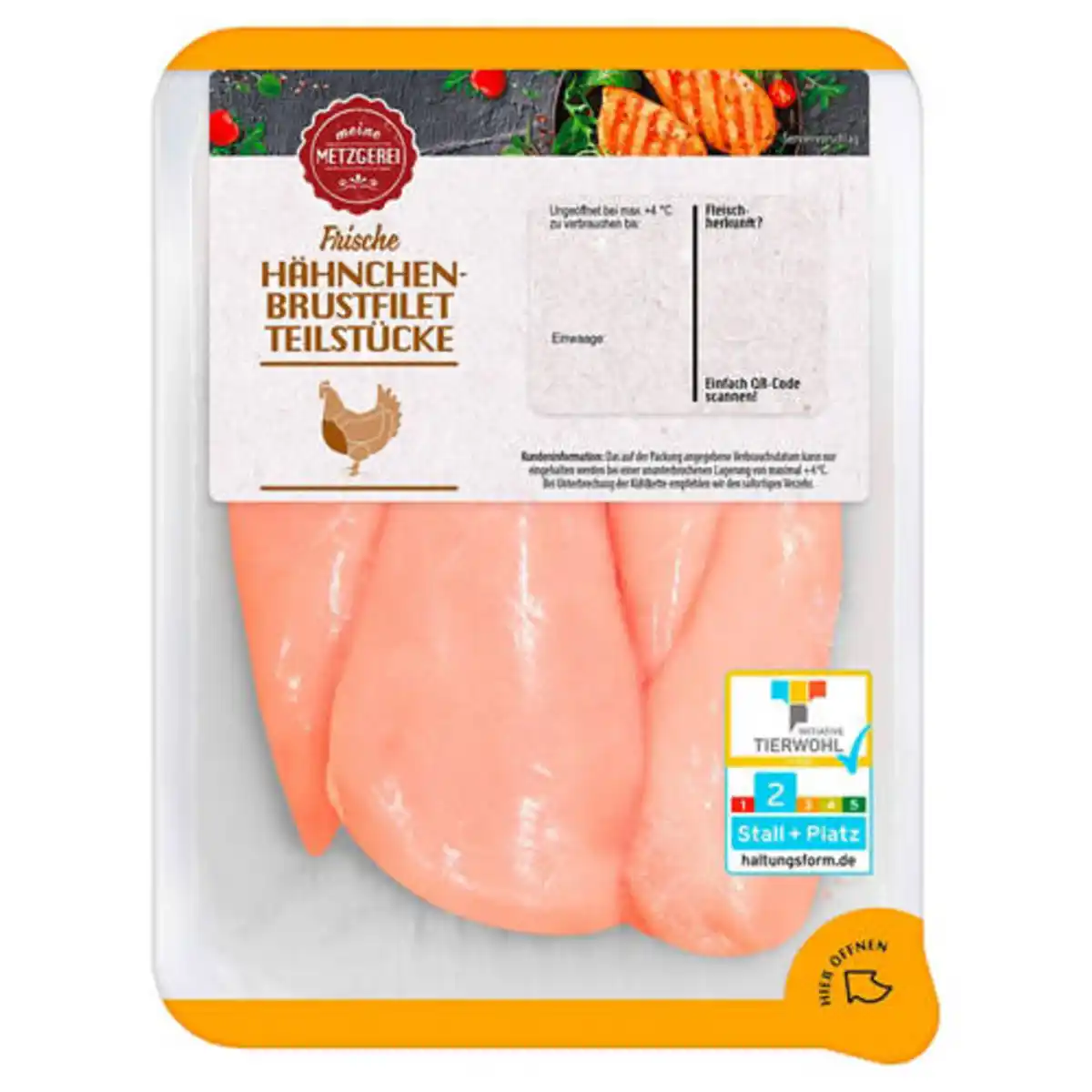 Bild 1 von MEINE METZGEREI Hähnchenbrustfilet Teilstück 600 g