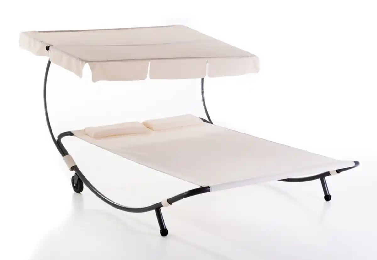 Bild 1 von Doppelgartenliege, ca. 200 x 180 x 155 cm - Beige