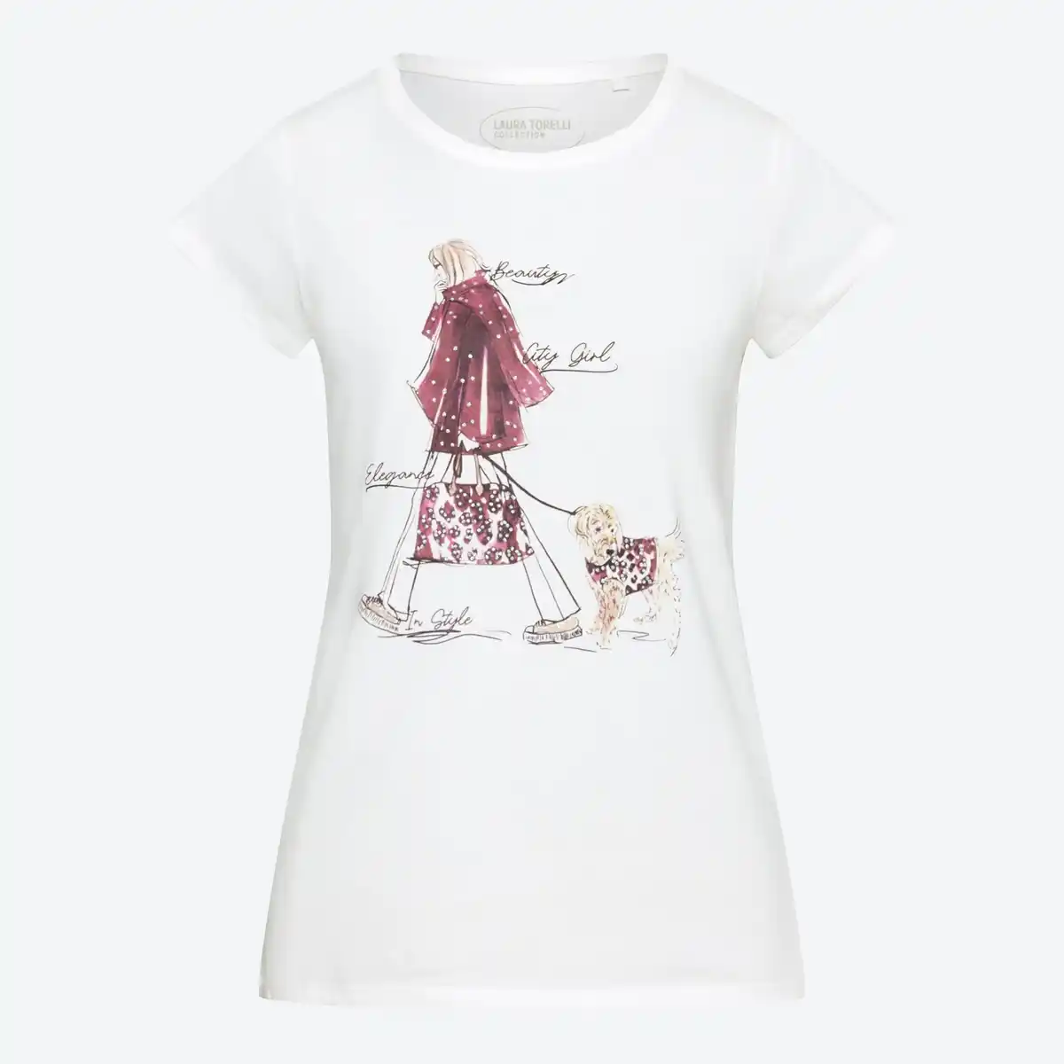 Bild 1 von Damen-T-Shirt mit Frontaufdruck