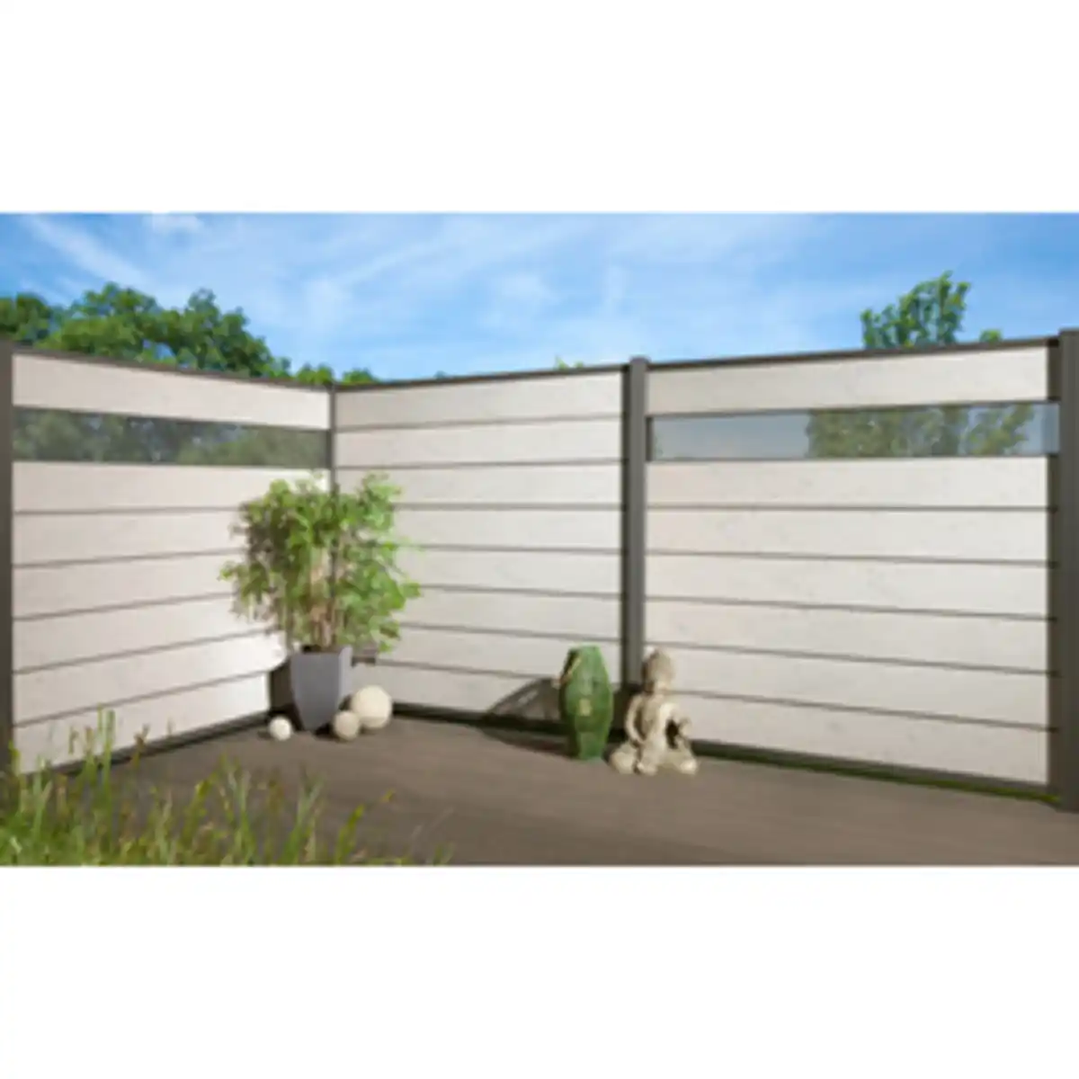 Bild 2 von Mr. GARDENER Steckzaunsystem »Donatus«, WPC, HxL: 180 x 180 cm