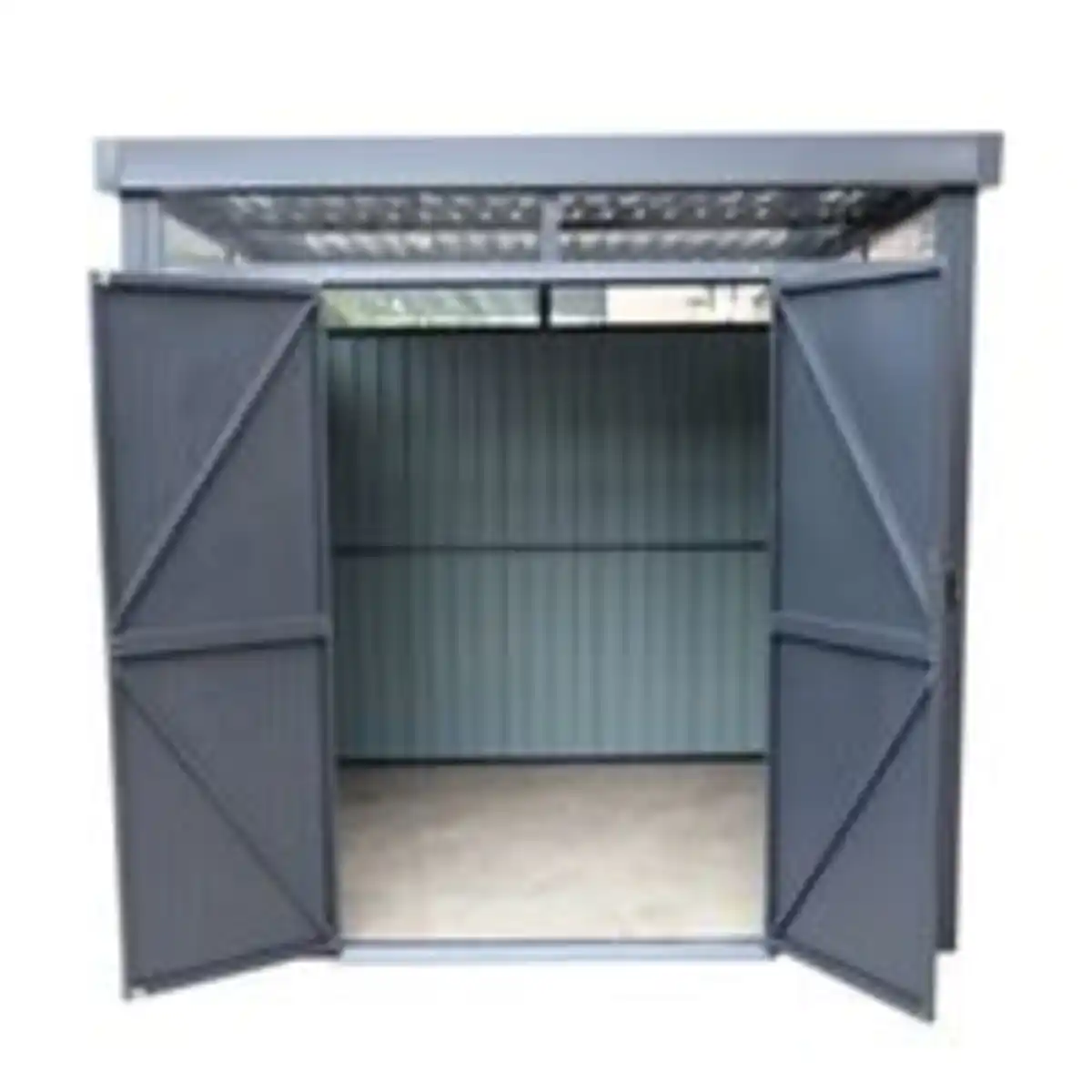Bild 3 von Metall-Gerätehaus "Rioja" mit Doppeltür, ca. 294 x 294 x 222 cm - Anthrazit