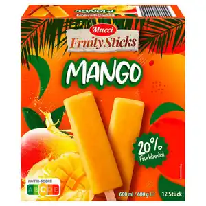 MUCCI Frucht Stieleis 600 g, Mango