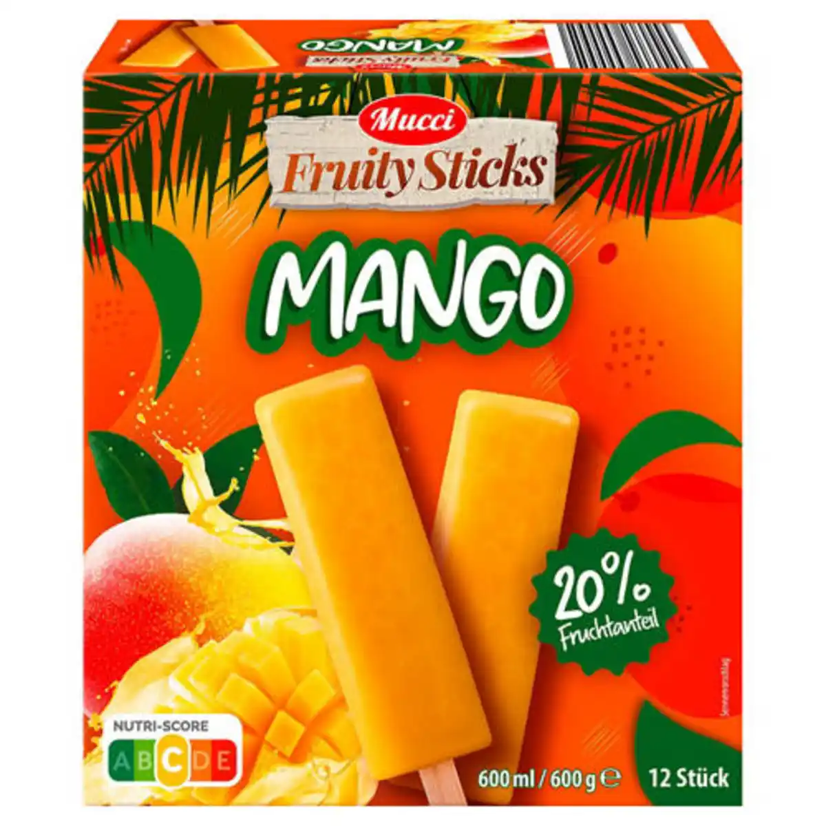 Bild 1 von MUCCI Frucht Stieleis 600 g, Mango