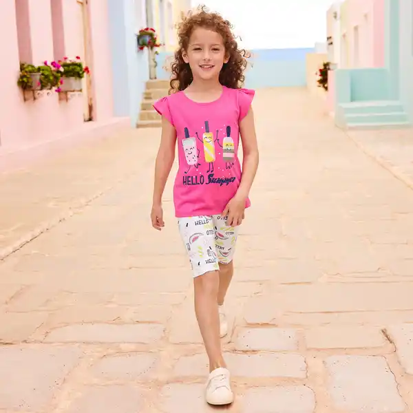 Bild 3 von Kinder-Mädchen-Radlerhose mit hohem Baumwollanteil, 2er-Pack