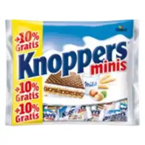 Knoppers Minis + 10 % gratis