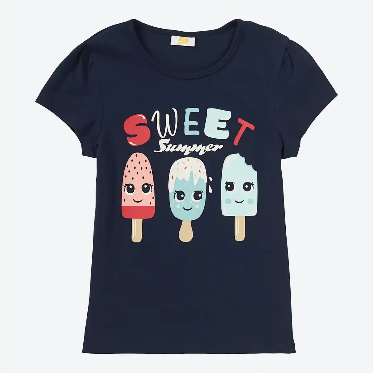 Bild 1 von Kinder-Mädchen-T-Shirt mit Eis-Motiven