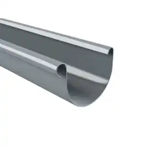 Funkegruppe Dachrinne, Nennweite: 75 mm, halbrund, Hart-PVC (PVC-U)