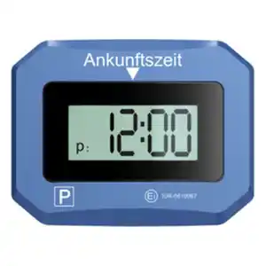 TECHNAXX Parkscheibe, BxHxL: 7,9 x 2,5 x 10,2 cm, Kunstoff, blau
