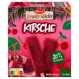 MUCCI Frucht Stieleis 600 g, Kirsche