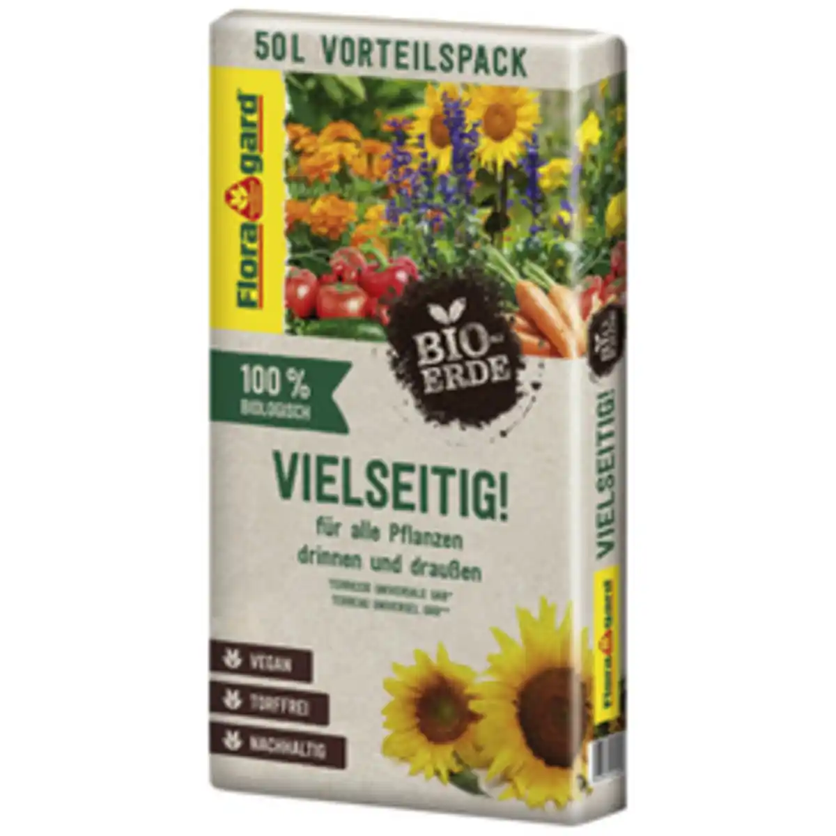 Bild 1 von FLORAGARD Blumenerde »Bio«, 50,0 L torffrei, veganer Dünger