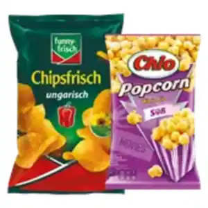 funny-frisch Chipsfrisch, Ofen Chips oder Chio Popcorn