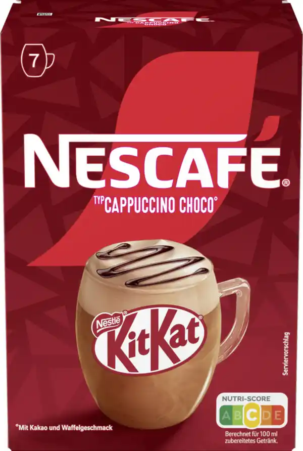 Bild 2 von Nescafé NESCAFE Typ Cappuccino Choco KitKat (7x211g), 147 g