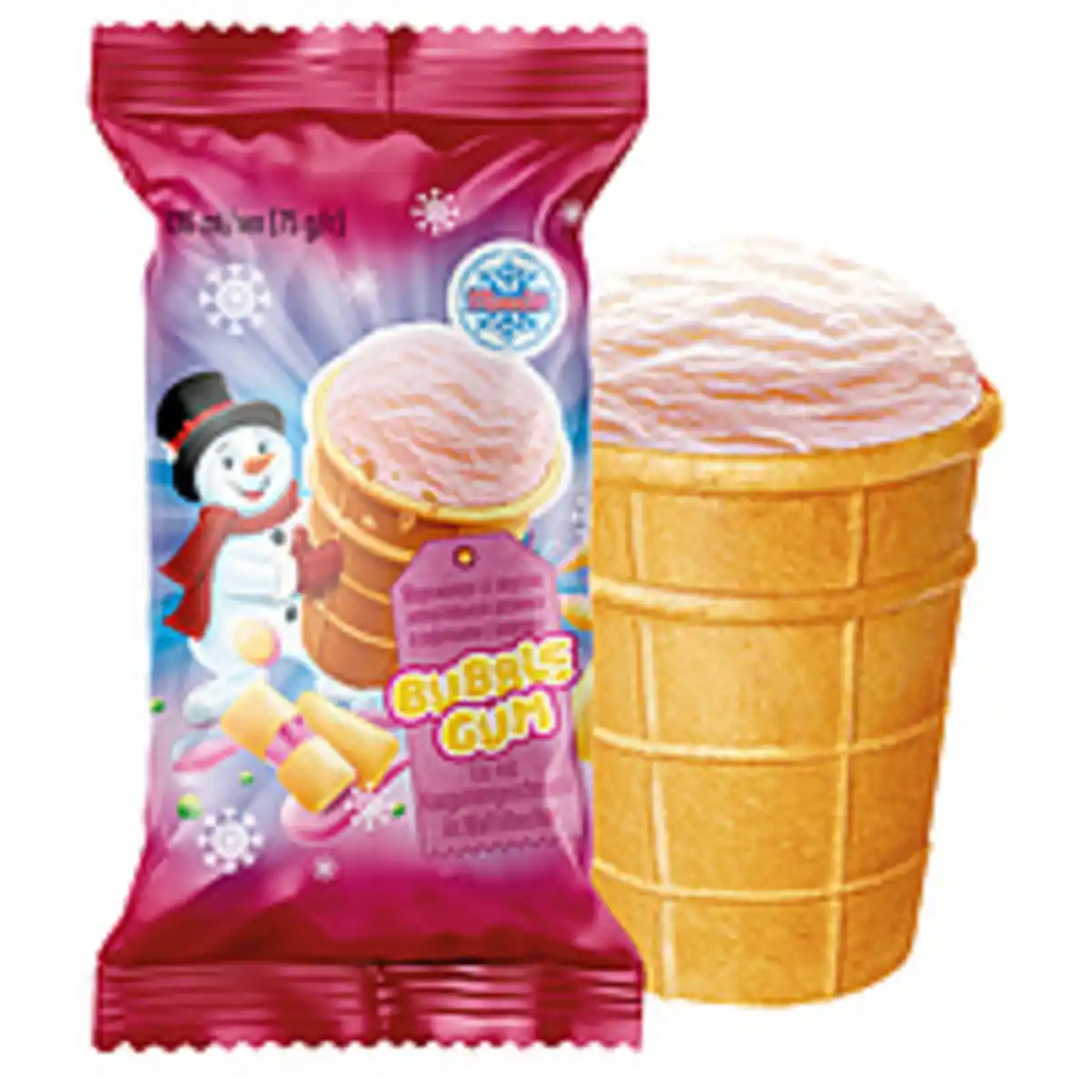 Bild 1 von Eis mit Kaugummigeschmack "Bubble Gum", im Waffelbecher