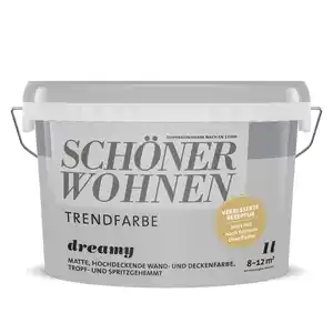 Schöner Wohnen Farbe Trendfarbe 'Dreamy' grau matt 1 l