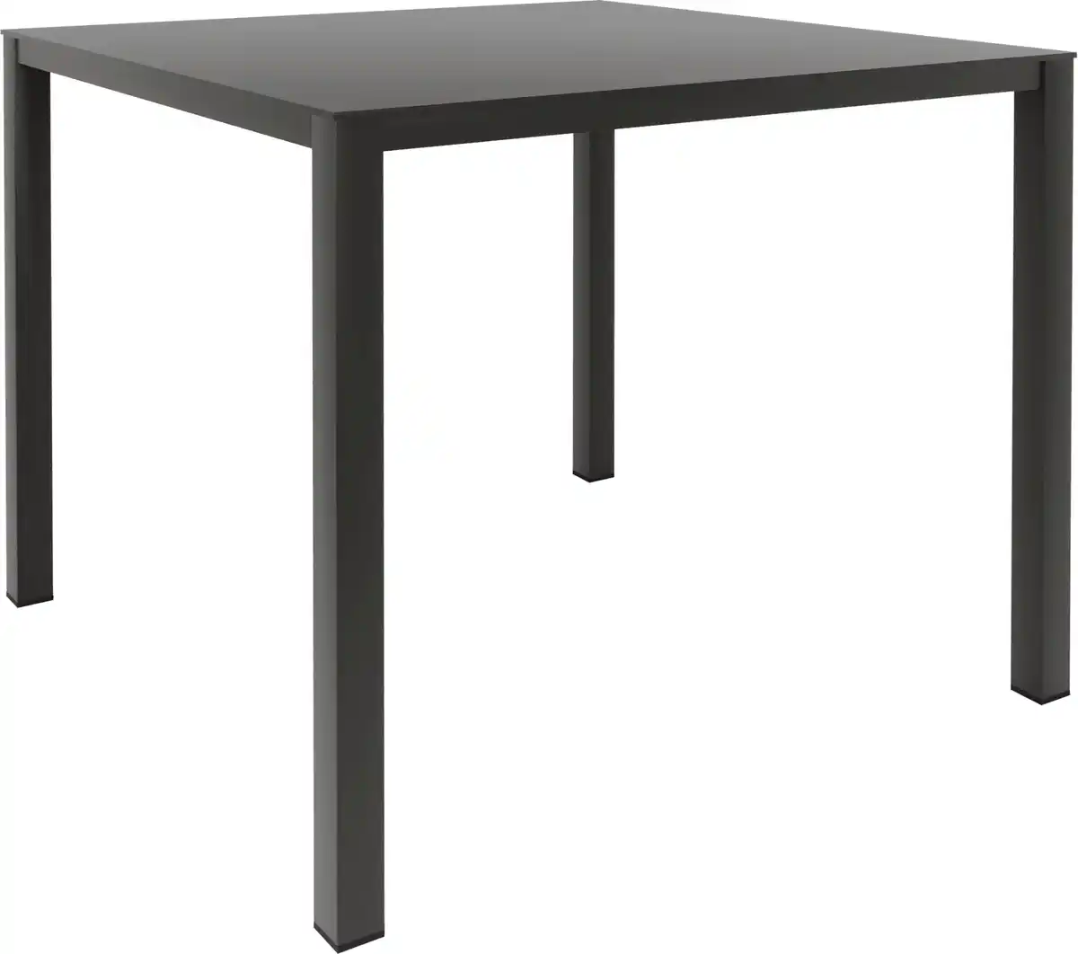 Bild 1 von Grandsoleil Gartentisch wetterfest Metall Brunch 80 × 80 cm schwarz
